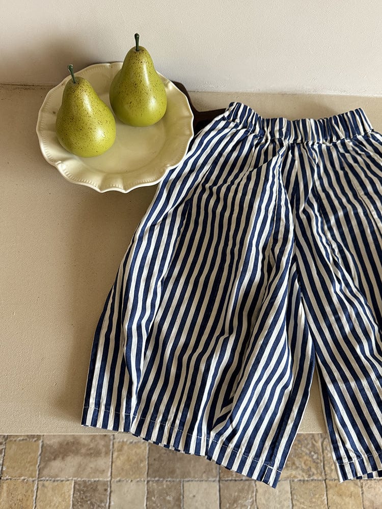 ロングパンツ・スウェットパンツ ストライプルーズワイドバルーンパンツ【mh0010591】