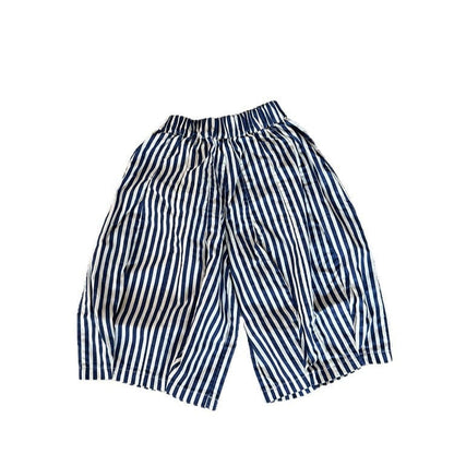 ロングパンツ・スウェットパンツ ストライプルーズワイドバルーンパンツ【mh0010591】