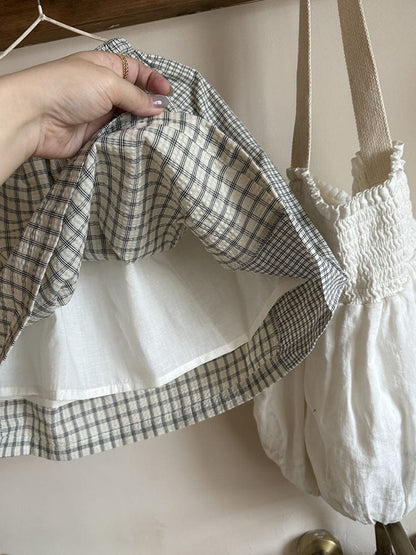 スカート チェックパッチワークスカート【mh0010592】