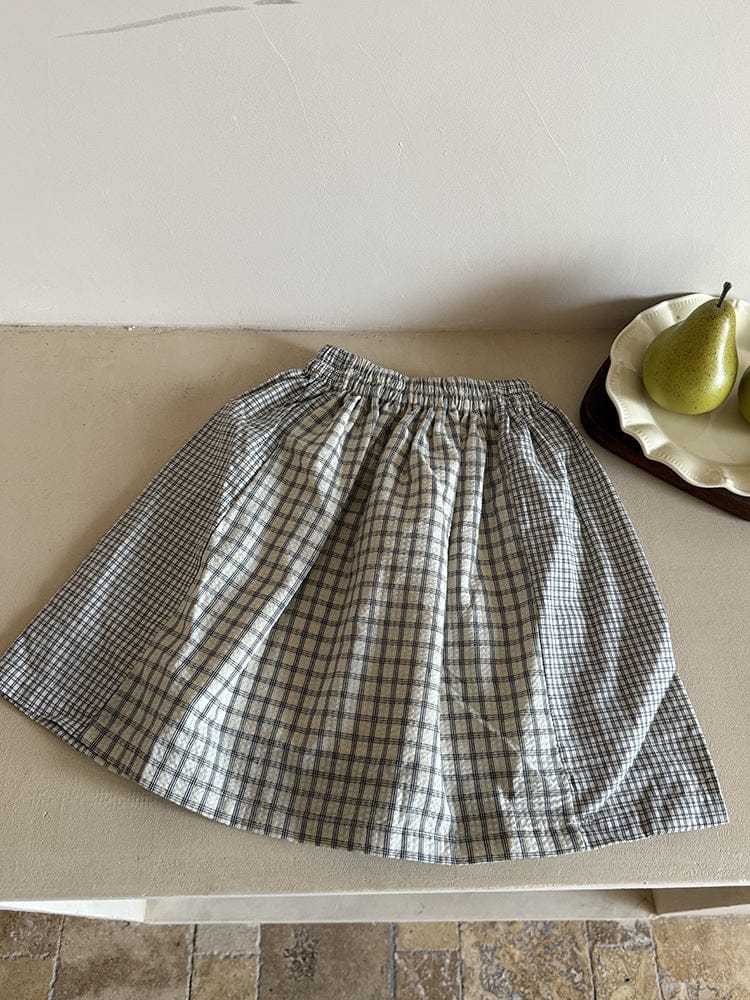 スカート チェックパッチワークスカート【mh0010592】