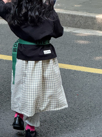 スカート チェックパッチワークスカート【mh0010592】