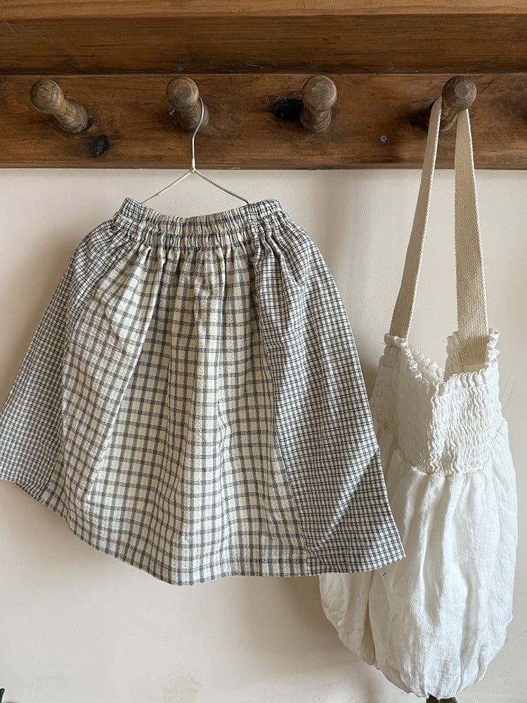 スカート チェックパッチワークスカート【mh0010592】