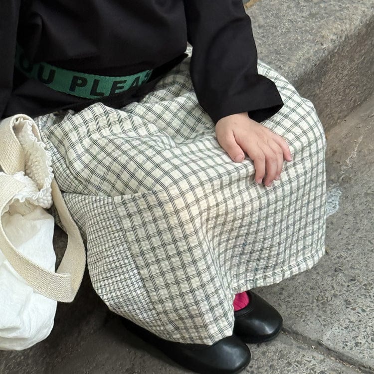 スカート チェックパッチワークスカート【mh0010592】