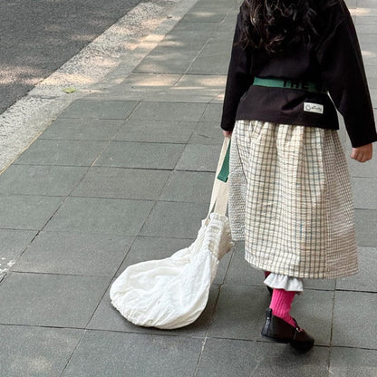 スカート チェックパッチワークスカート【mh0010592】