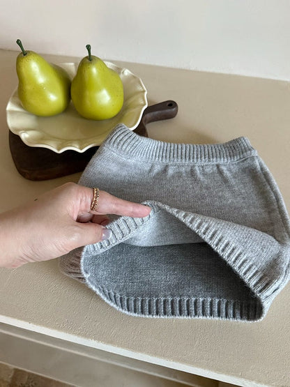 長袖セットアップ チェック長袖シャツ/裾フリルチューブトップ/ニットミニスカート【mh0010594】