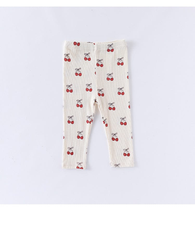 ロンパースセットアップ チェリー/気球プリント長袖ロンパース/パンツ【mh0010721】