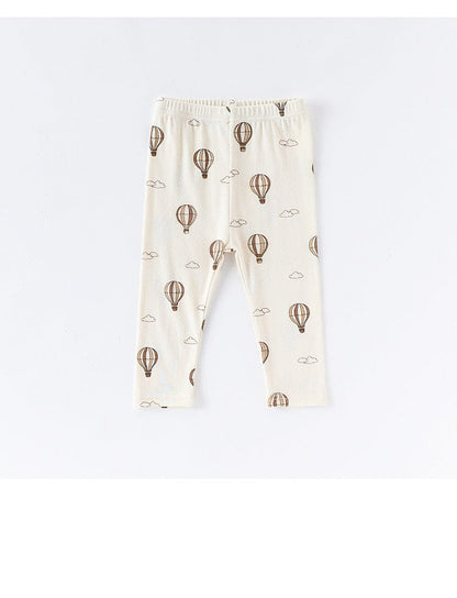 ロンパースセットアップ チェリー/気球プリント長袖肌着ロンパース/パンツ【mh0010724】