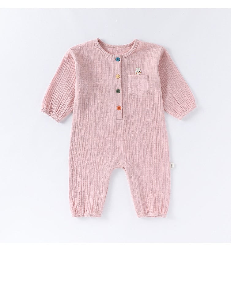 長袖ロンパース ワンポイント刺繍長袖ロンパース【mh0010726】