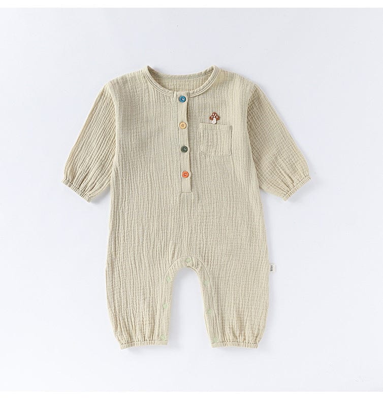 長袖ロンパース ワンポイント刺繍長袖ロンパース【mh0010726】