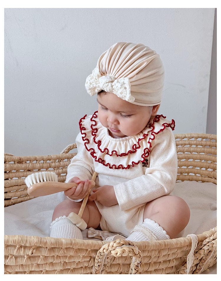 長袖ロンパース メロウフリルラッフル襟長袖ロンパース【mh0010728】