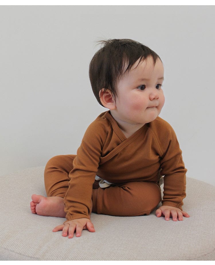 ロンパースセットアップ カクタス/ムーン/ボーダー/無地長袖ボディスーツ/ロングパンツ/ボンネット帽子【mh0010746】