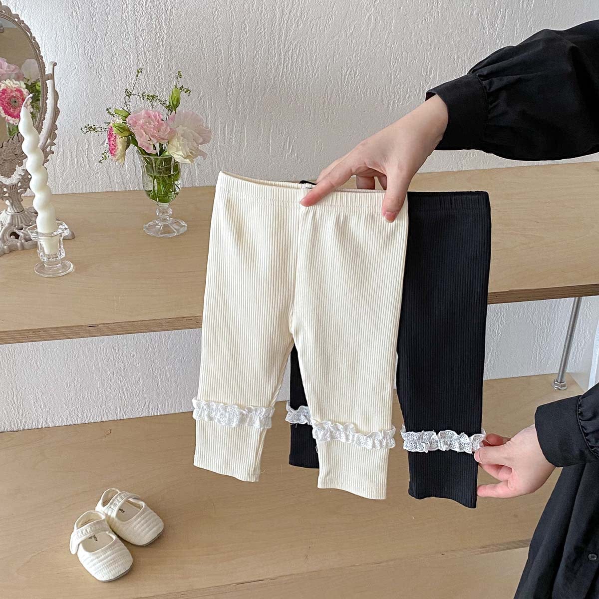 レギンスパンツ フリルアクセントレギンスパンツ【mh0010930】