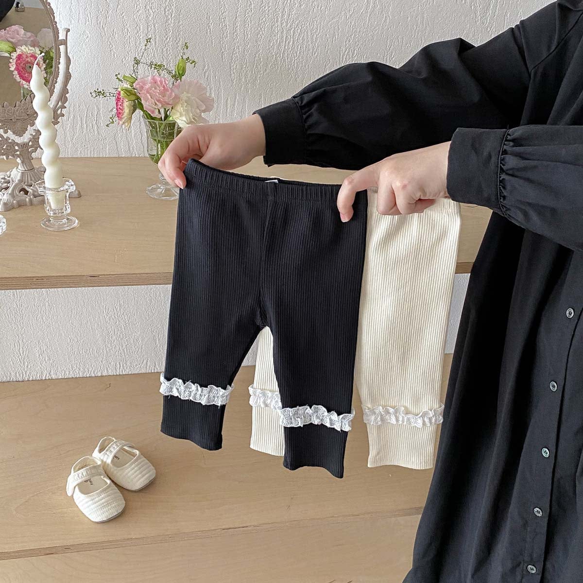 レギンスパンツ フリルアクセントレギンスパンツ【mh0010930】