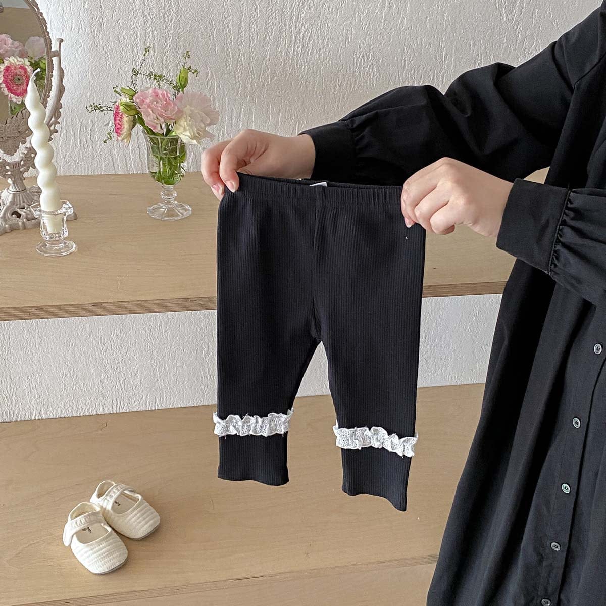 レギンスパンツ フリルアクセントレギンスパンツ【mh0010930】