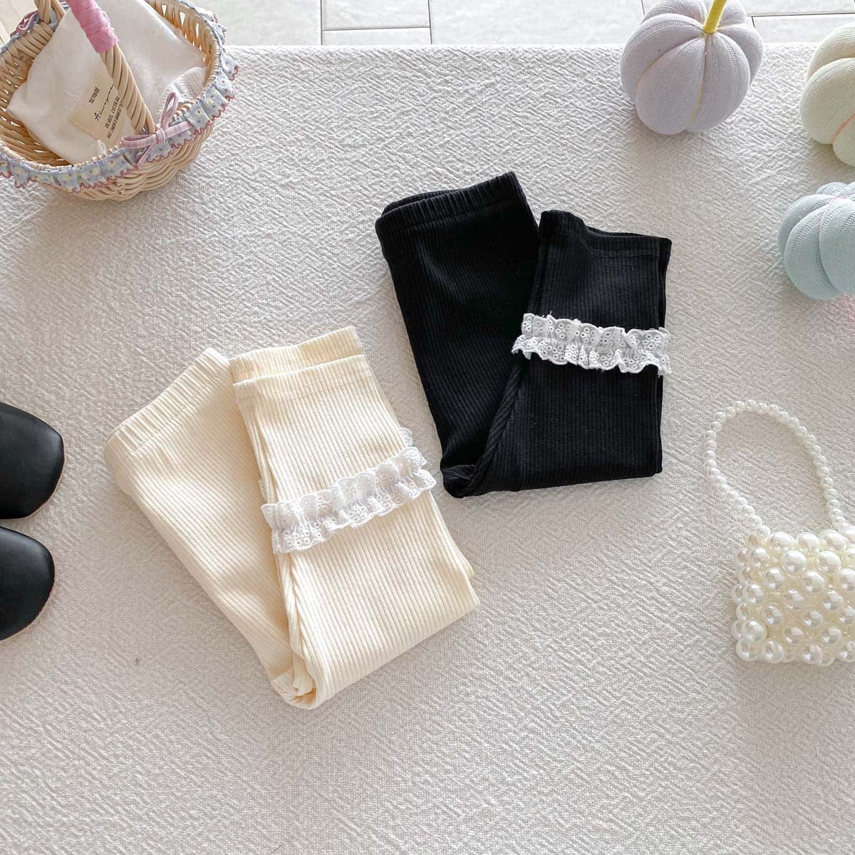 レギンスパンツ フリルアクセントレギンスパンツ【mh0010930】