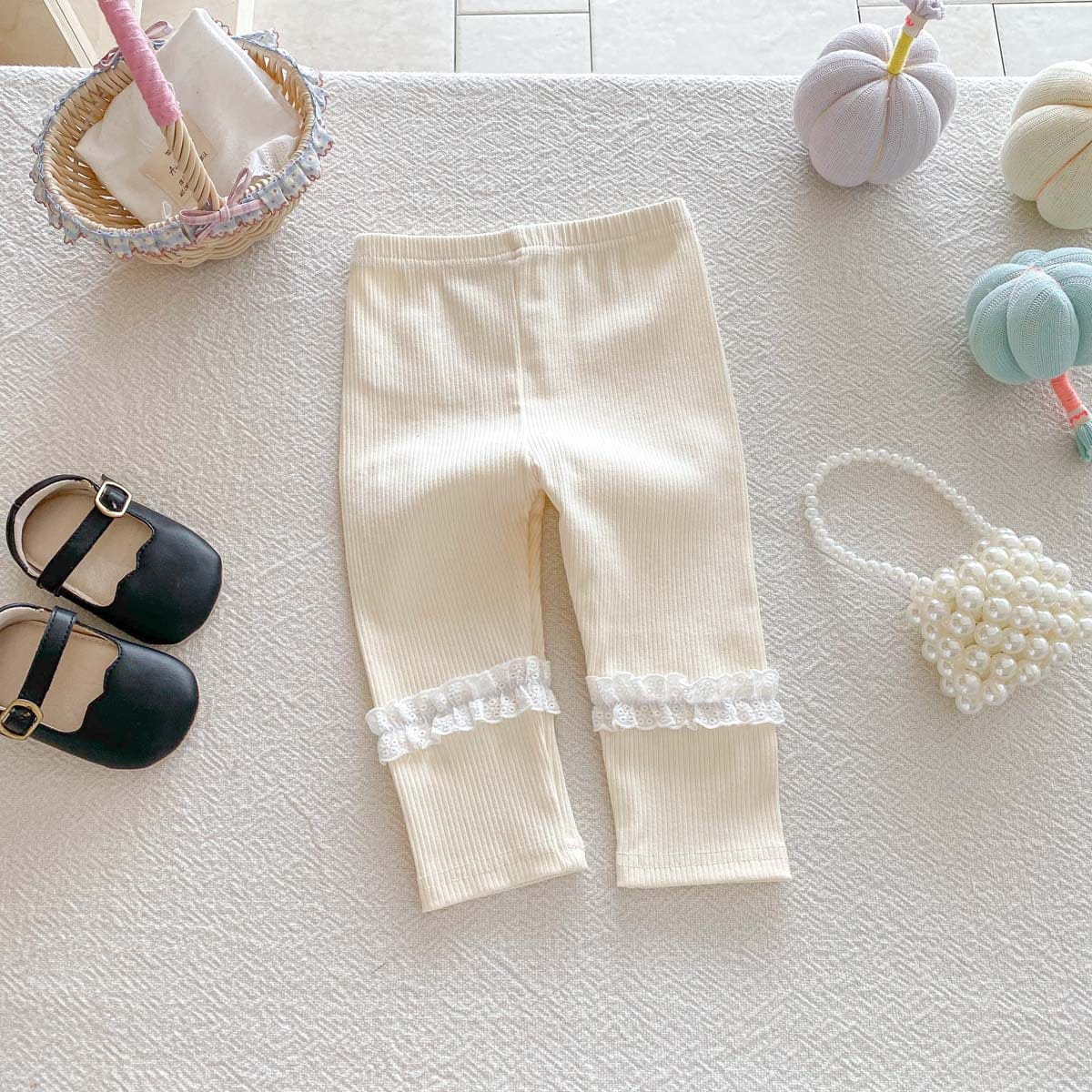 レギンスパンツ フリルアクセントレギンスパンツ【mh0010930】