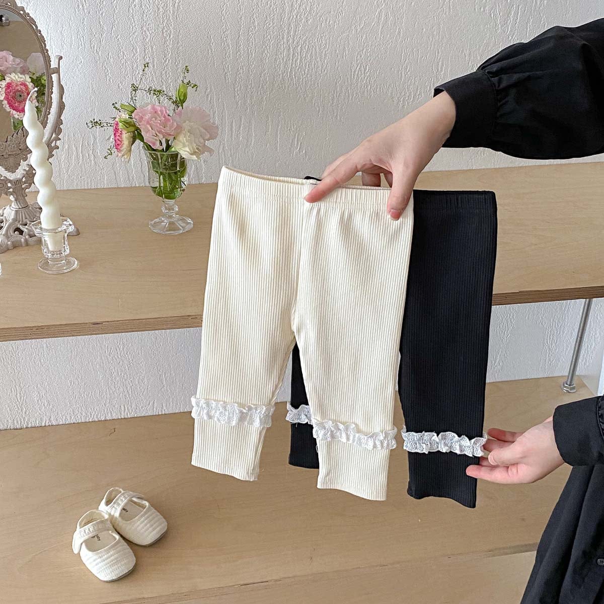 レギンスパンツ フリルアクセントレギンスパンツ【mh0010930】