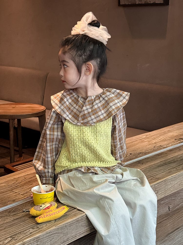 ベスト フロントボタンクロップドニットベスト【mh0011026】