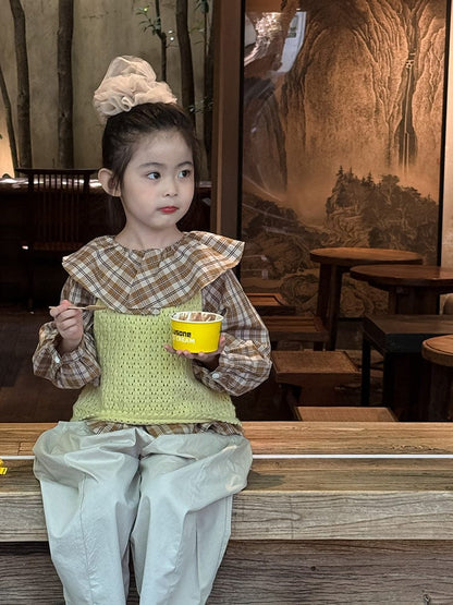 ベスト フロントボタンクロップドニットベスト【mh0011026】