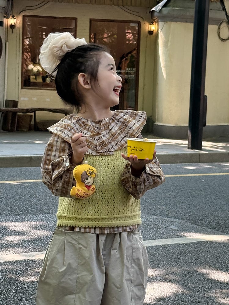 ベスト フロントボタンクロップドニットベスト【mh0011026】