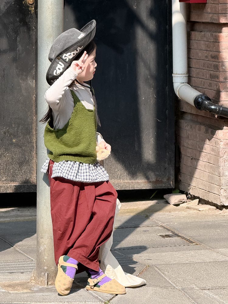 ベスト フロントボタンクロップドニットベスト【mh0011026】