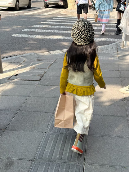 ベスト フロントボタンクロップドニットベスト【mh0011026】