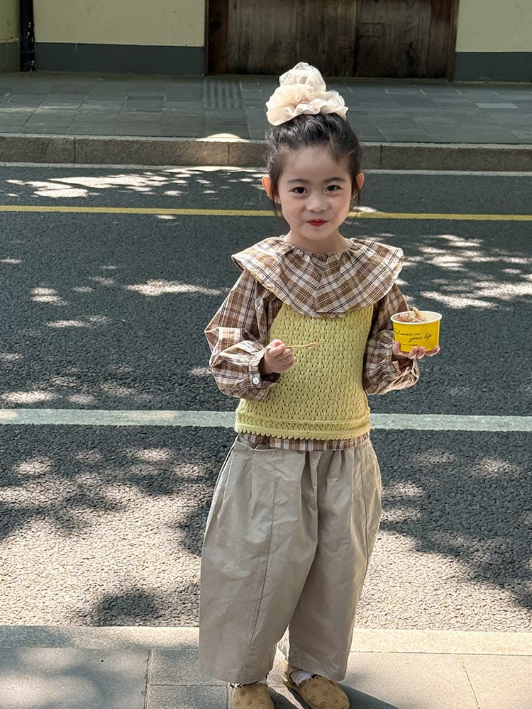 ベスト フロントボタンクロップドニットベスト【mh0011026】