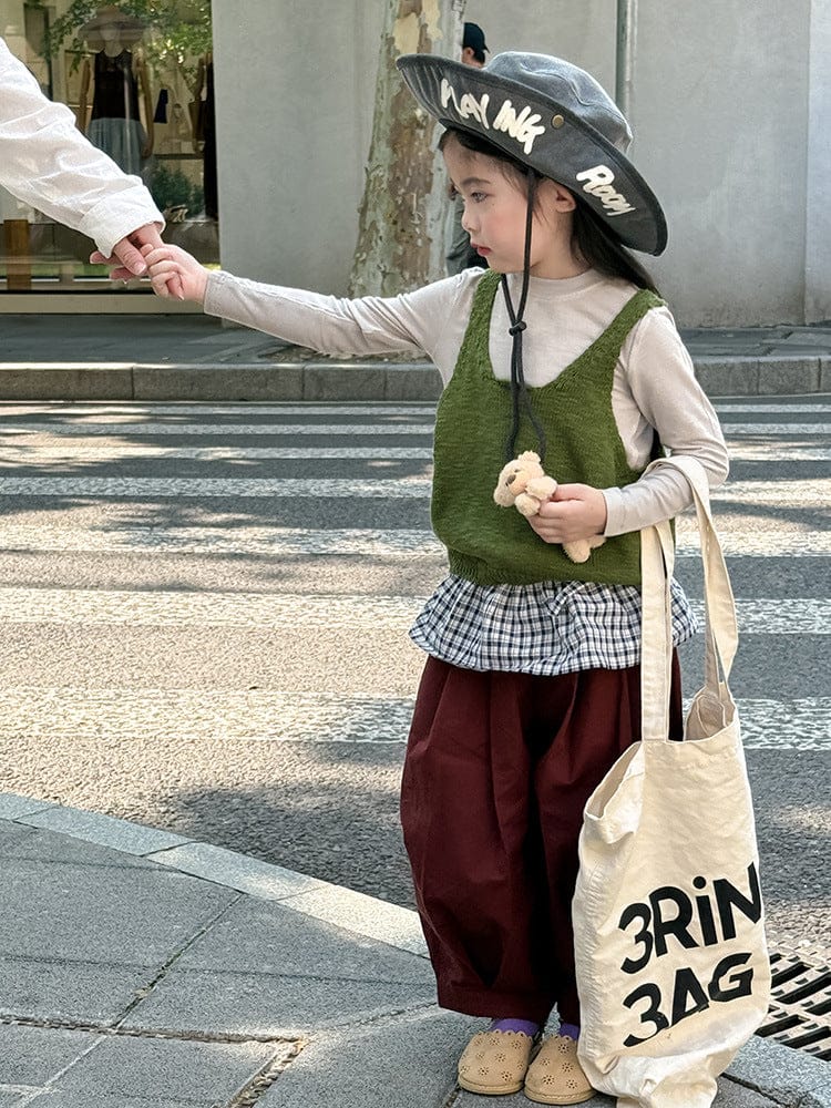 ベスト フロントボタンクロップドニットベスト【mh0011026】