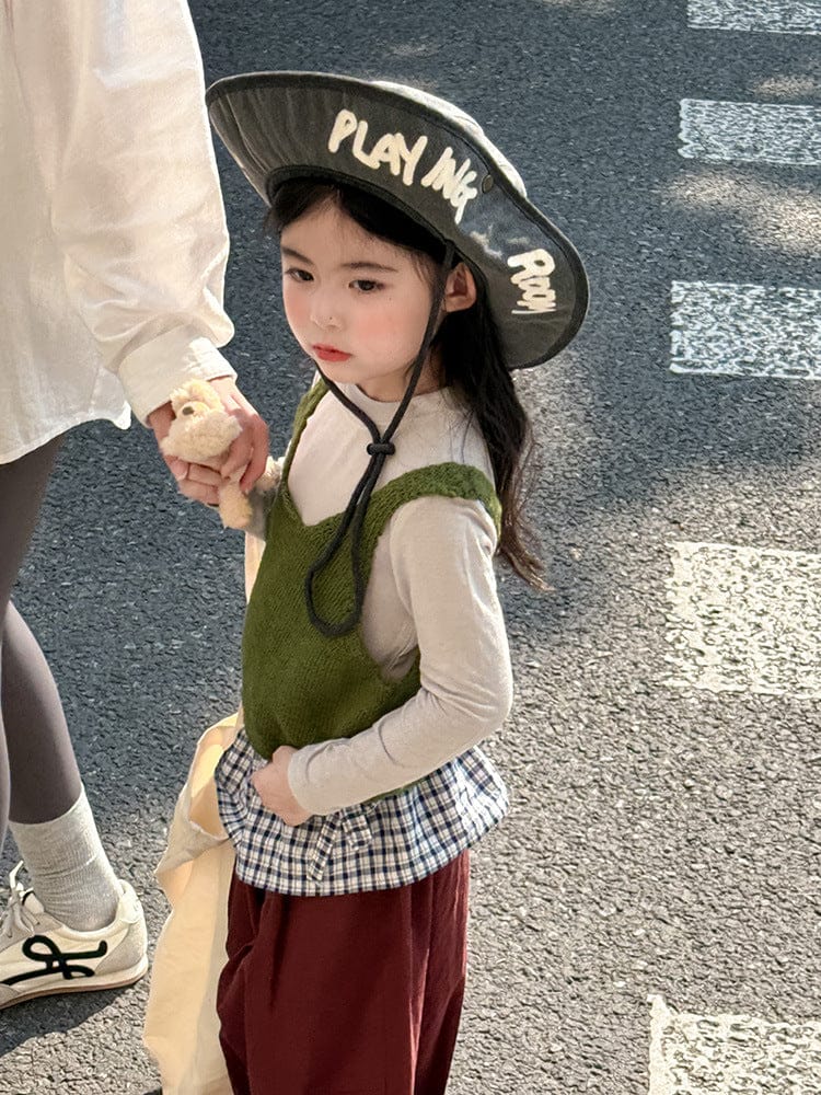 ベスト フロントボタンクロップドニットベスト【mh0011026】