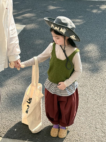 ベスト フロントボタンクロップドニットベスト【mh0011026】