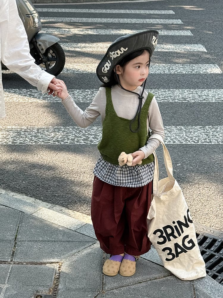 ベスト フロントボタンクロップドニットベスト【mh0011026】