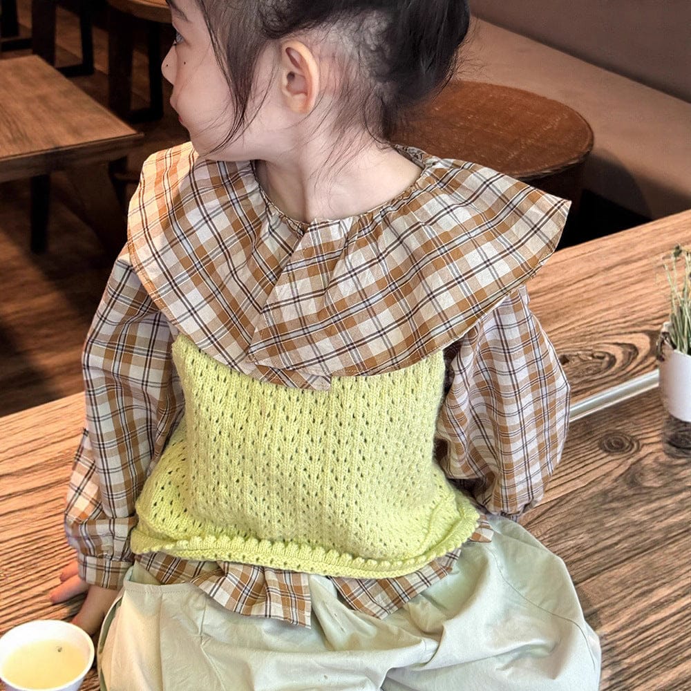 ベスト フロントボタンクロップドニットベスト【mh0011026】