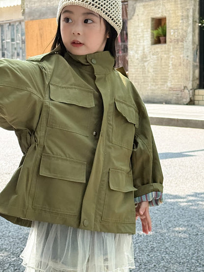 ショートコート・ジャケット・ジャンパー マルチポケットワークジャケットコート【mh0011029】