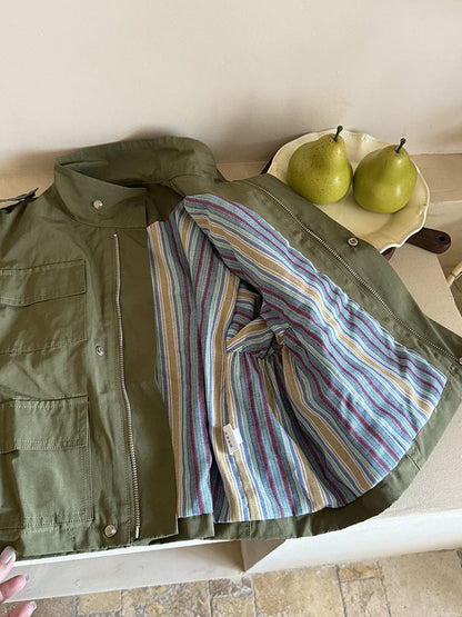 ショートコート・ジャケット・ジャンパー マルチポケットワークジャケットコート【mh0011029】