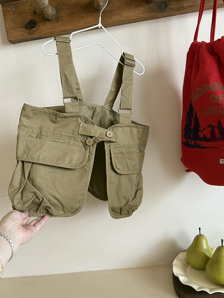 ベスト サスペンダー重ね着ワークベスト【mh0011030】