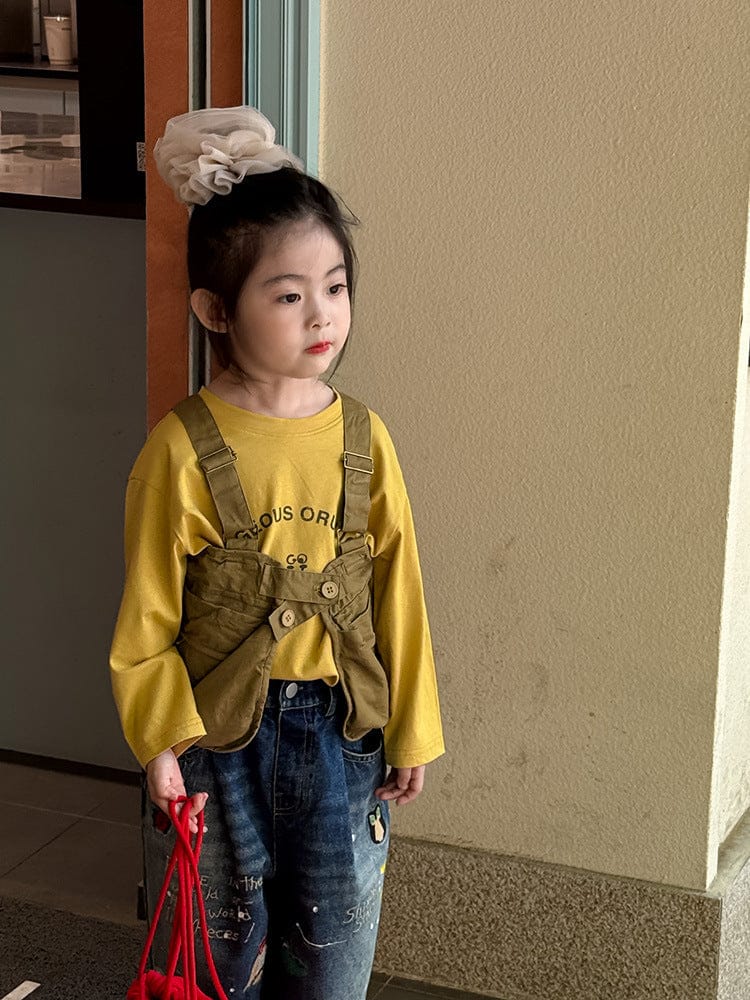 ベスト サスペンダー重ね着ワークベスト【mh0011030】