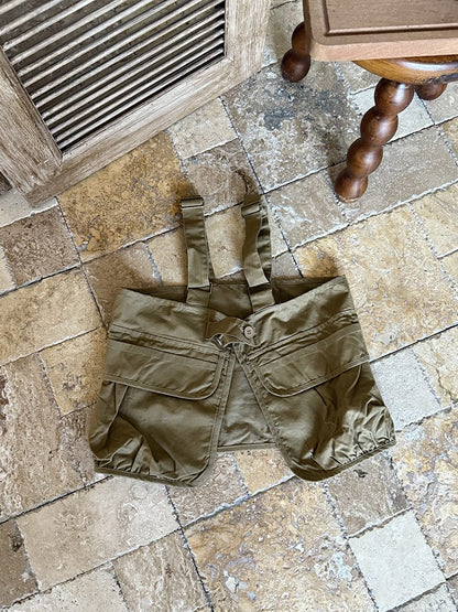 ベスト サスペンダー重ね着ワークベスト【mh0011030】