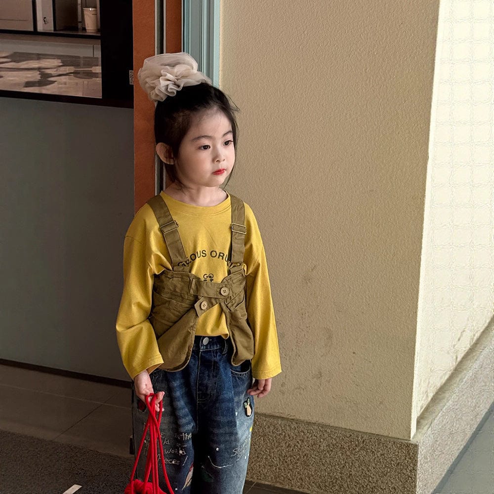 ベスト サスペンダー重ね着ワークベスト【mh0011030】