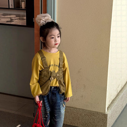 ベスト サスペンダー重ね着ワークベスト【mh0011030】