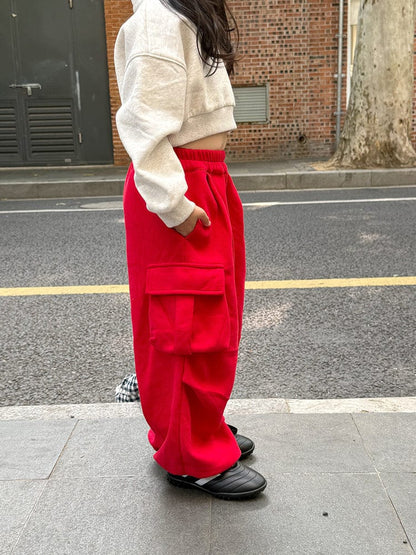 ロングパンツ・スウェットパンツ ルーズカーゴスウェットパンツ【mh0011031】