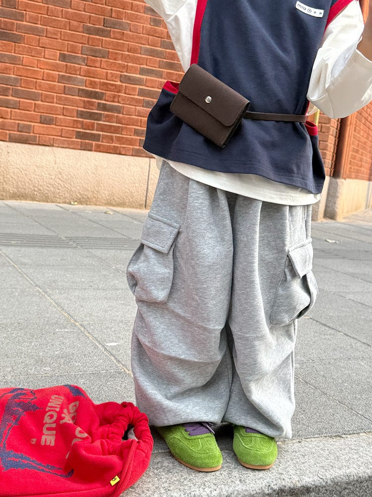 ロングパンツ・スウェットパンツ ルーズカーゴスウェットパンツ【mh0011031】