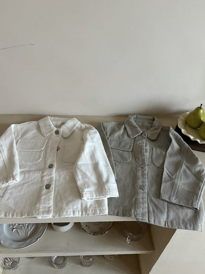 ショートコート・ジャケット・ジャンパー シンプル襟付きジャケットコート【mh0011032】