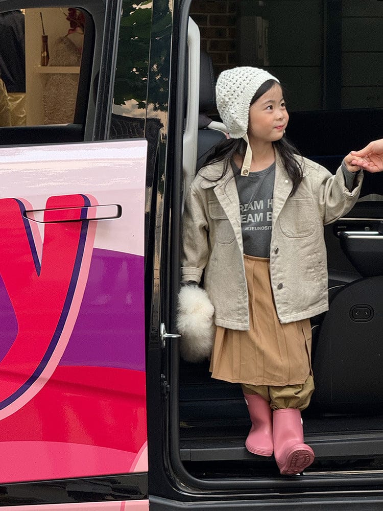 ショートコート・ジャケット・ジャンパー シンプル襟付きジャケットコート【mh0011032】