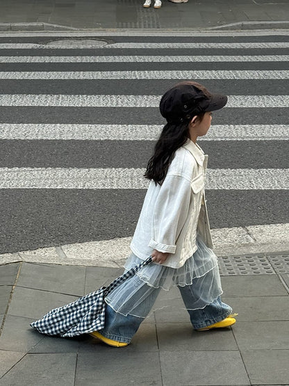 ショートコート・ジャケット・ジャンパー シンプル襟付きジャケットコート【mh0011032】