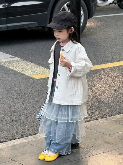 スカート チュールレース重ね着ティアードケーキスカート【mh0011033】