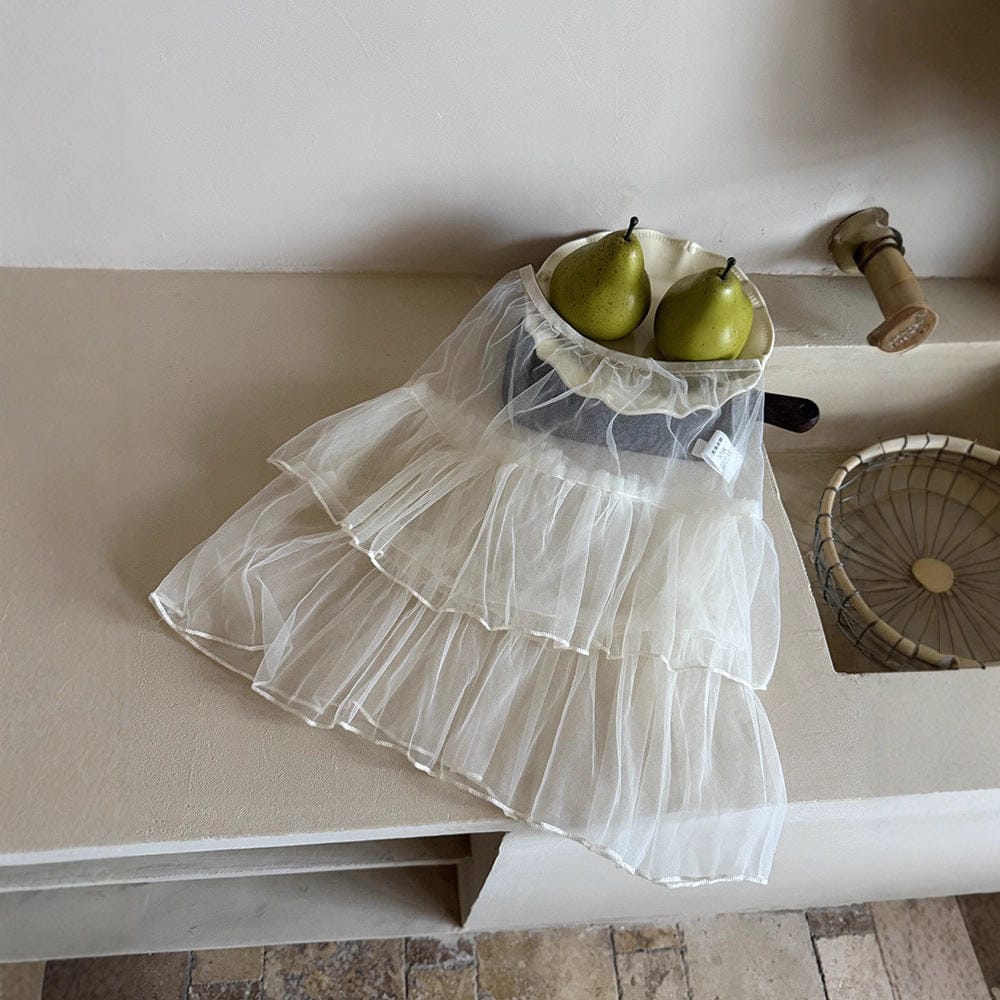 スカート チュールレース重ね着ティアードケーキスカート【mh0011033】