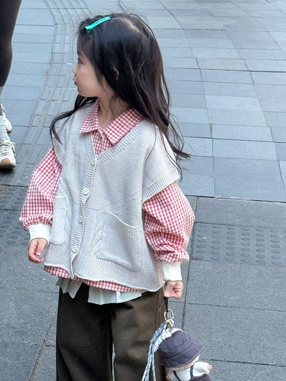 ベスト ルーズビッグシルエットニットベスト【mh0011034】