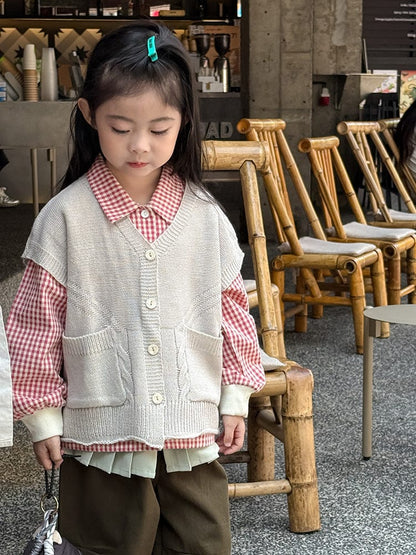 ベスト ルーズビッグシルエットニットベスト【mh0011034】