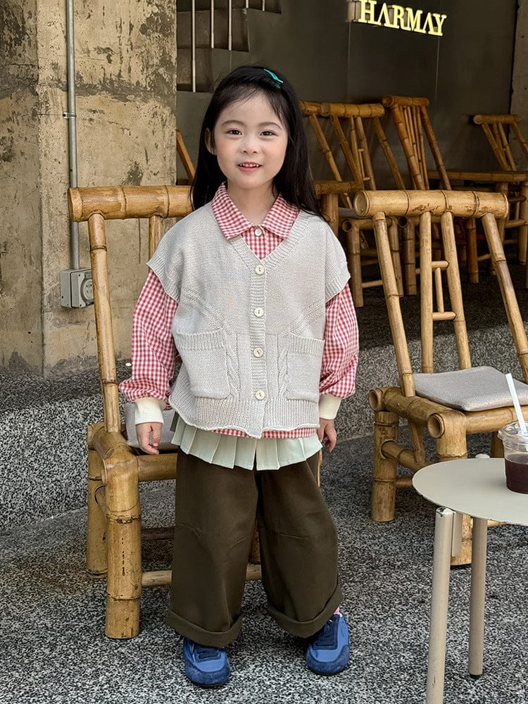 ベスト ルーズビッグシルエットニットベスト【mh0011034】