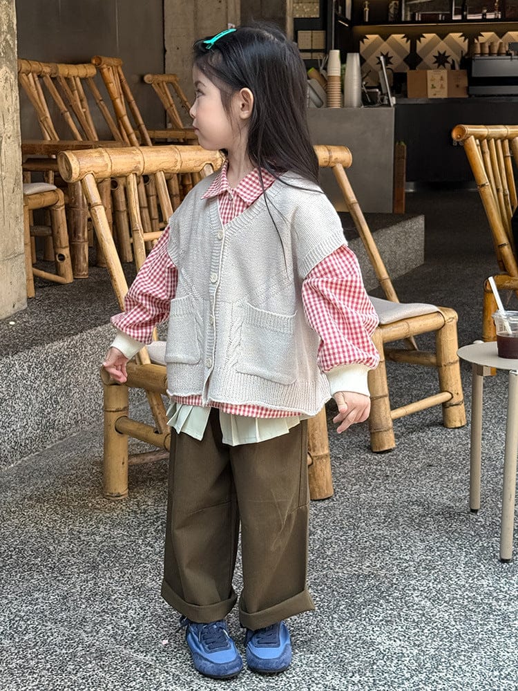 ベスト ルーズビッグシルエットニットベスト【mh0011034】